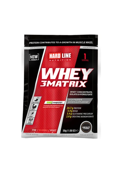 Hardline Nutrition Whey 3Matrix Protein 30gr 1 Adet