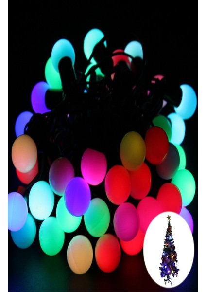 Minik Top 40 Ledli Dolama Dekor Işıkları (RGB 5m.)