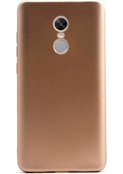 Xiaomi RedMi 5 Plus Kılıf Premier Silikon Arka Kapak Gold