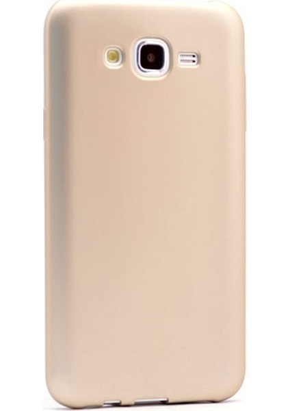 Samsung Galaxy J7 2015 Kılıf Premier Silikon Nano Gold