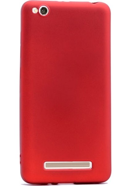 Xiaomi Redmi 4A Premier Silikon Kılıf Nano Glass Kırmızı
