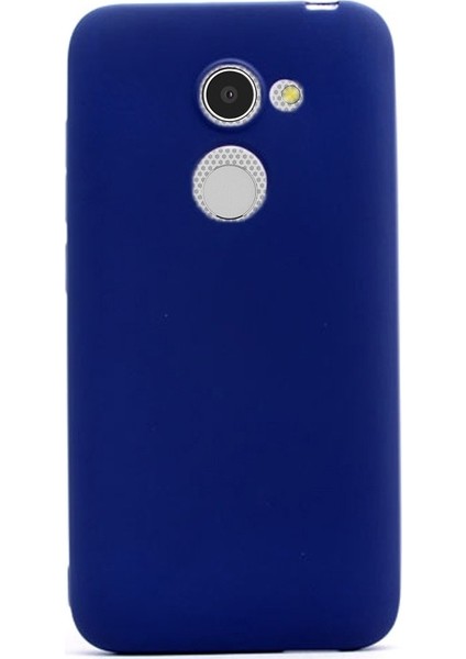 Alcatel A3 Premier Silikon Kılıf Nano Glass Ekran Koruyucu Lacivert