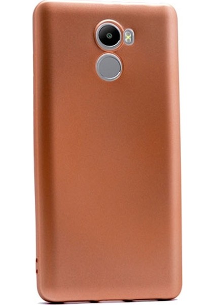 Xiaomi Redmi 4 Premier Silikon Kılıf Nano Glass Gold
