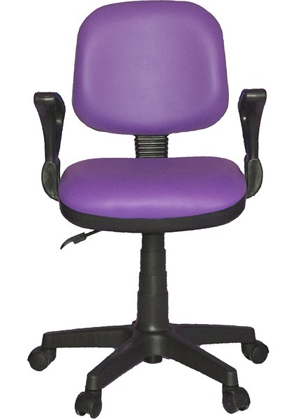 Kozmo Lux Kollu Çalışma Koltuğu Deri Turuncu