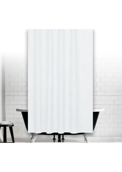 Jackline Banyo Duş Perdesi 0010 Beyaz Çift Kanat 2X120x200
