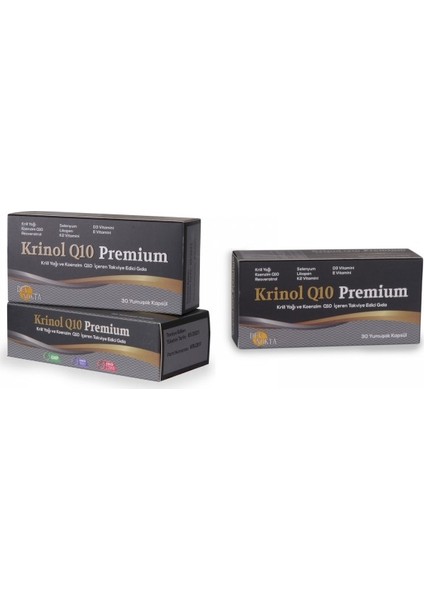 - Krill Yağı ve Koenzim Q10 - 30 Kapsül - 3 Kutu