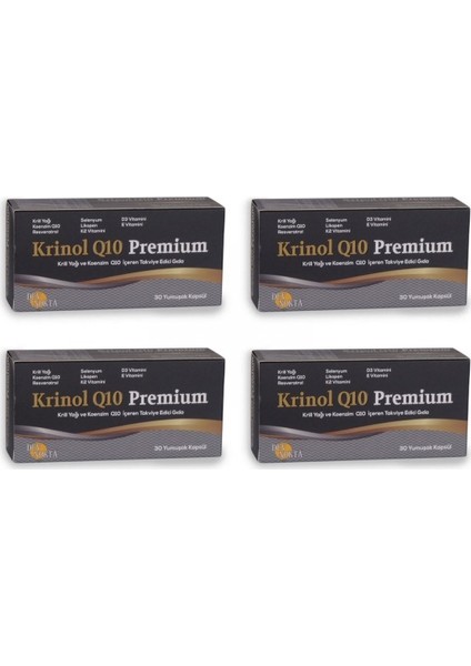 - Krill Yağı ve Koenzim Q10 - 30 Kapsül - 4 Kutu