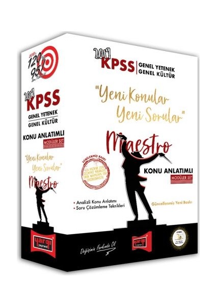 2019 KPSS Genel Yetenek Genel Kültür Maestro Konu Anlatımlı Modüler Set