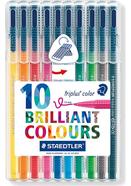 Triplus Color Keçeli Kalem 10 Renk 323 Sb10 03