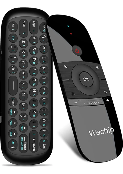 Wechip W1 2.4G Kablosuz Klavye Uzaktan Kumanda Air Mouse