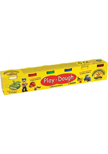 Play Dough Oyun Hamuru 6 Renk 6x130=780 gr.