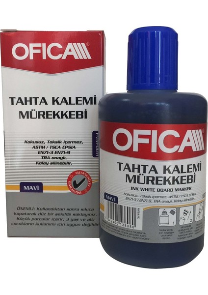 Tahta Kalemi Mürekkebi 100 ml. Mavi FMM-06M