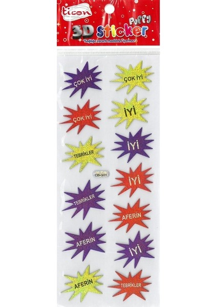 3D Sticker Puffy 256027 (Kabartmalı) 3D-40