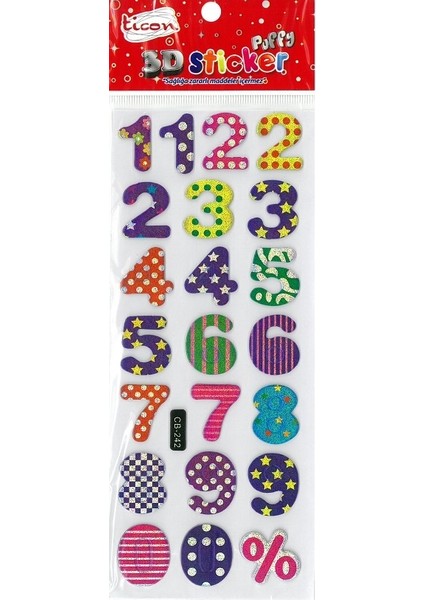 3D Sticker Puffy 236179 (Kabartmalı) 3D-34