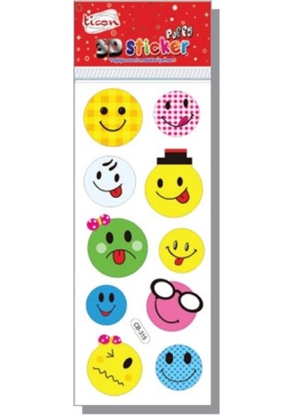 3D Sticker Puffy 256039 (Kabartmalı) 3D-52