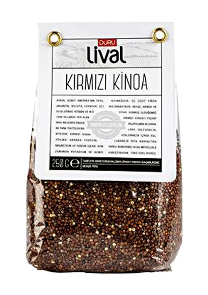 Yüksek Lif Kırmızı Kinoa Tahılı (250 gram)