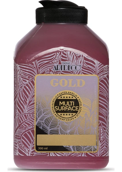 Gold Multi Surface Saten Akrilik Boya 500ml 234 Bordo