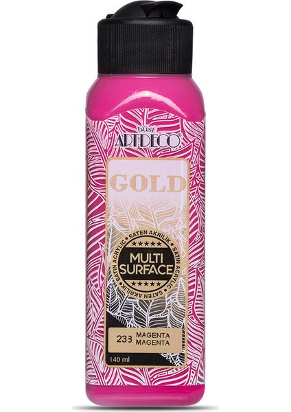 Gold Multi Surface Satin Akrilik Boya 140ml 238 Magenta
