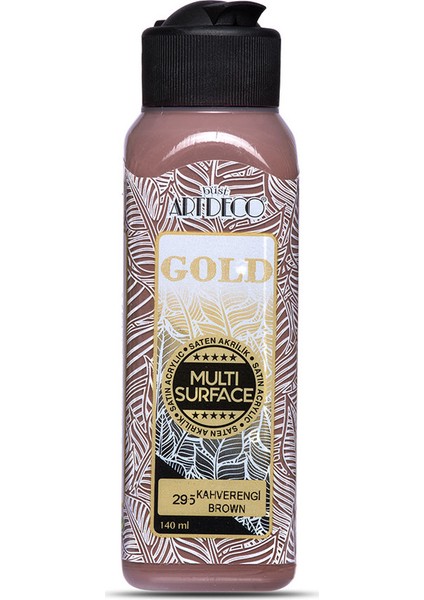Gold Multi Surface Satin Akrilik Boya 140ml 295 Kahverengi