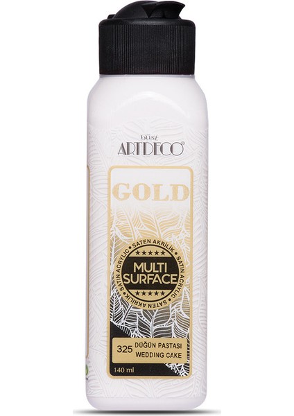 Gold Multi Surface Satin Akrilik Boya 140ml 325 Düğün Pastası