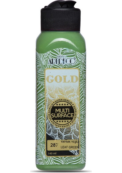 Gold Multi Surface Satin Akrilik Boya 140ml 287 Yaprak Yeşili