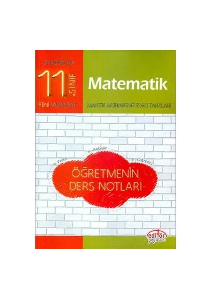 Editör Yayınları 11. Sınıf Matematik Öğretmenin Ders Notları