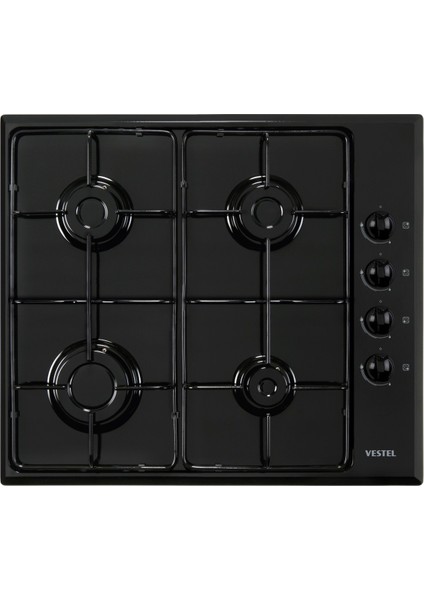 AOB - 6004 Black Line 4 Gözü Gazlı Ankastre Ocak