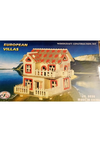 Hi̇Ra Villa,3D Ahşap Puzzle