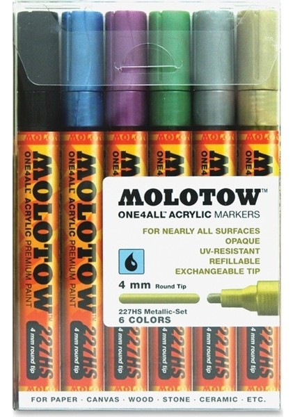 One4All Metallic Set, 6 Renk - 4Mm