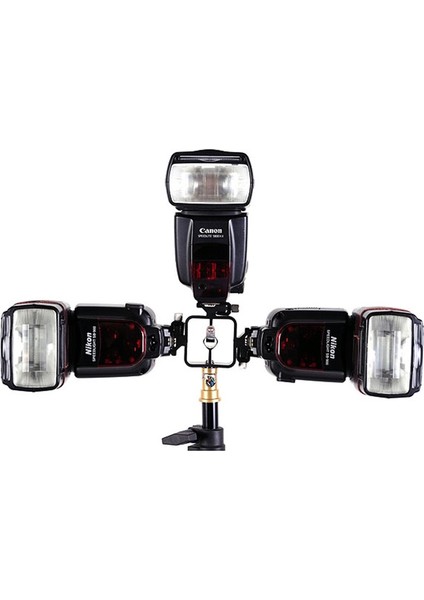 Tripod Veya Işık Standı İçin 3 Flaş Sabitleme Adaptörü