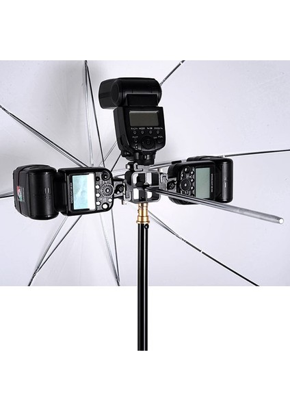 Tripod Veya Işık Standı İçin 3 Flaş Sabitleme Adaptörü