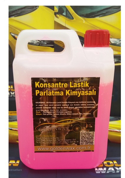 Lastik Parlatıcısı Oto Lastik Yanak Siyahlaştırıcı Lastik Parlatıcı 0,5 Litre