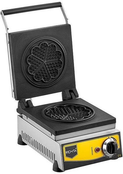 Remta Yonca Şekilli Waffle Makinası 16 Cm Ev Sanayi Endüstriyel