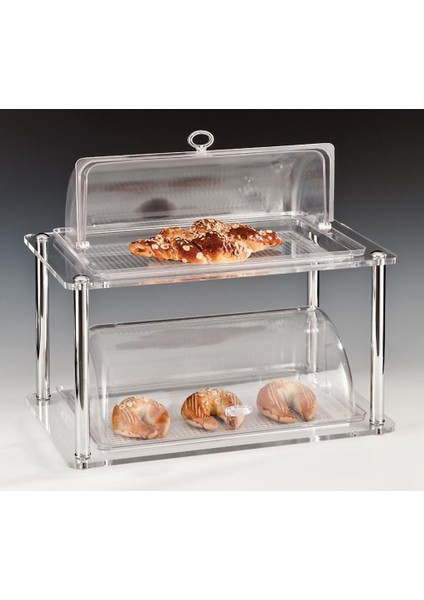 Fanuslu Teşhir Standı Akrilik Komple Pc Muhafaza Kaplı 2 Li Küçük