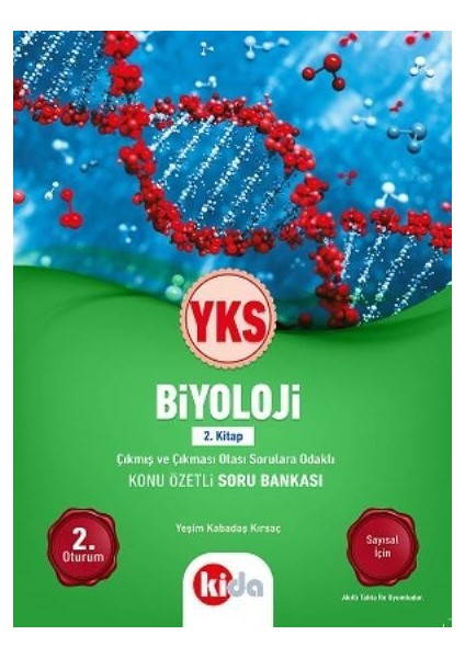 Kida Yks Biyoloji Konu Özetli Soru Bankası 2.Kitap 2. Oturum