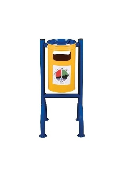 Dört Ayaklı H Tipi Dış Mekan Çöp Kovası Kül Tablası