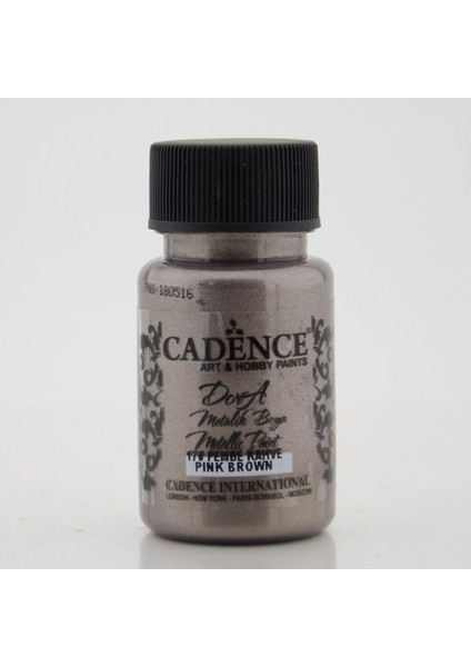 Dora Metalik Ekstra Simli Parlak Örtücü Boya 184 - Acı Kahve 50 Ml