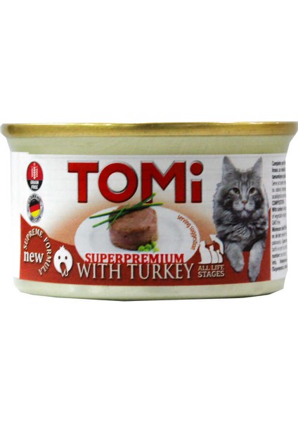 Tahılsız Hindili Kedi Konservesi 85 gr