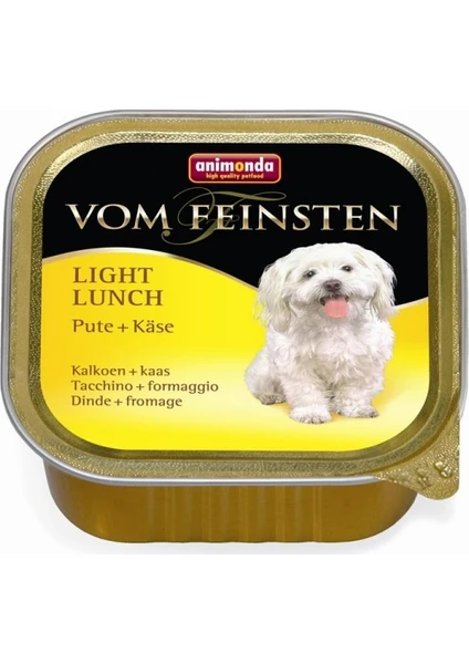 Light Hindili Peynirli Köpek Konserve Maması 150 gr