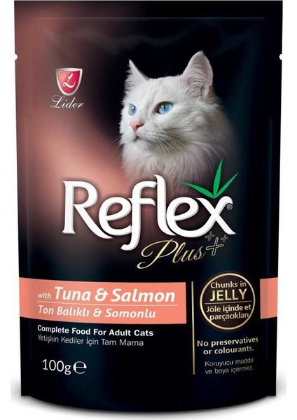 Plus Tuna Ve Somonlu Pounch Kedi Konservesi 100 Gr