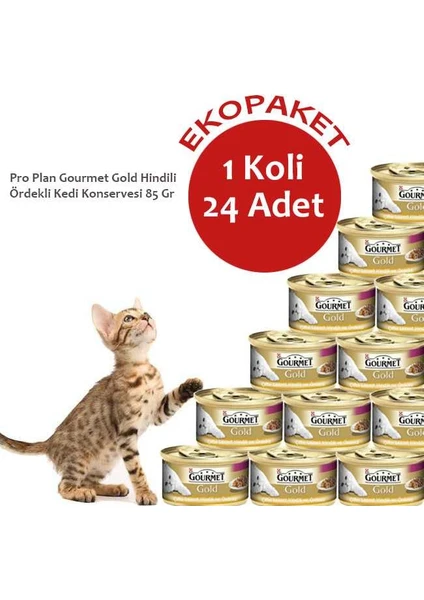 Gourmet Gold Hindili Ördekli Kedi Konservesi 85 Gr