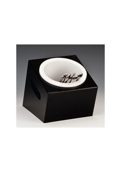 Siyah Polikarbonat Çatal Kaşık Standı 16,5 X 18 X 15 Cm