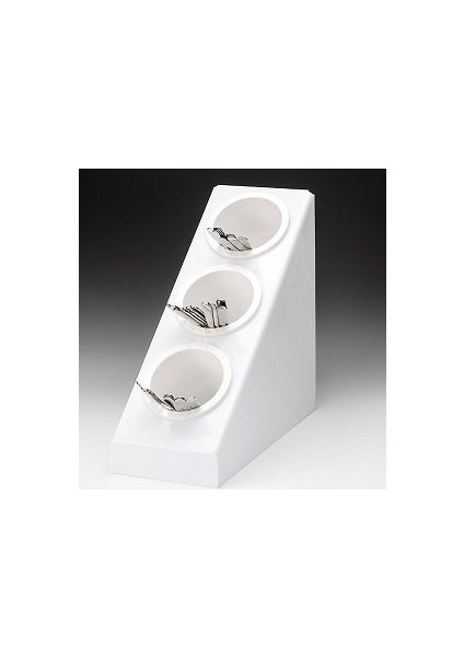 3 Lü Standlı Polikarbonat Çatal Bıçak Kaşık 20,8 X 41,5 X 41 Cm