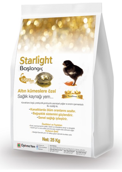 Starlight Süs Tavuğu Başlangıç Yemi 25 Kg