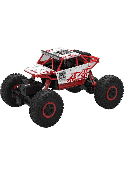 R/C 1:18 Rock Crawler 4x4 WD Uzaktan Kumandalı Araba Buggy Jeep - Kırmızı