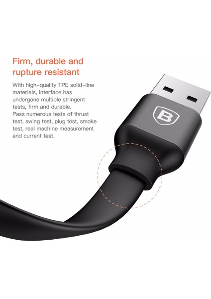 2in1 ios/Android Apple/Samsung 2.0 Şarj Kablo - Siyah - CALMBJ-A01 fırsatları