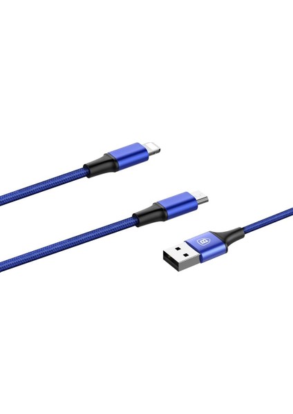 Rapid 3.0 iPhone Uyumlu + Micro Şarj ve Data Aktarım Kablosu