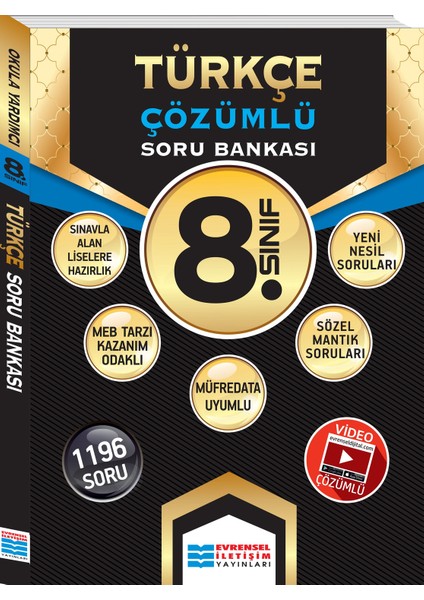 8.Sınıf Türkçe Çözümlü Soru Bankası