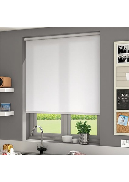 Güneş Perde Ekru Stor Perde 130X200 cm