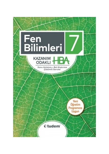 Tudem Yayınları 7. Sınıf Fen Bilimleri Kazanım Odaklı HBA